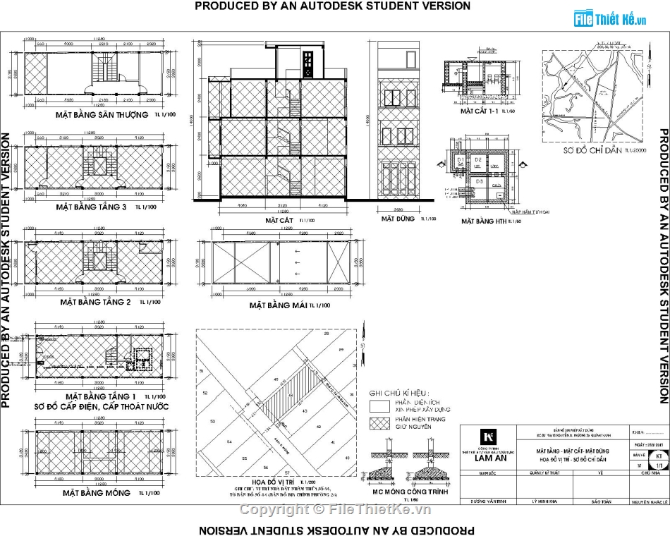 Bản vẽ xpxd nhà phố 3 tầng,Nhà phố 3 tầng 3.76x10.3m,Bản vẽ nhà phố 3 tầng,File cad nhà phố 3 tầng,bản vẽ nhà phố 3 tầng đẹp